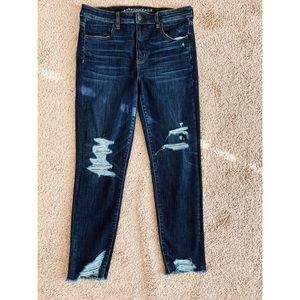 American Eagle Outfitters Distressed High Rise Jegging